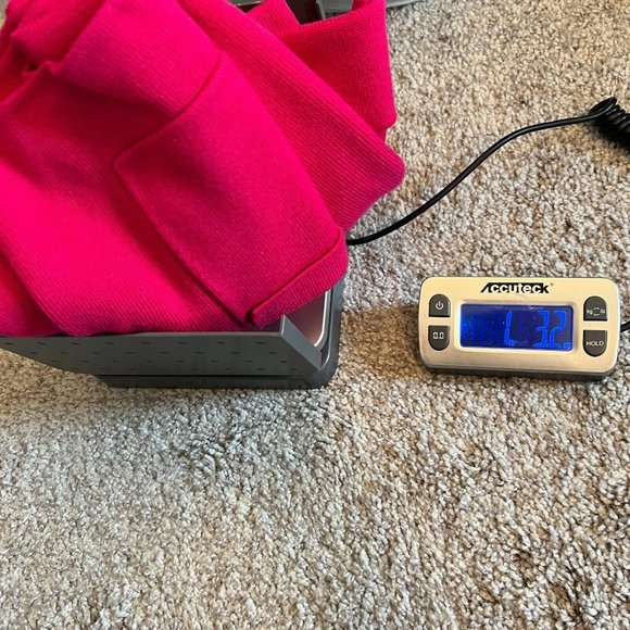 ANn Taylor Womens Sweater Size XL Pink Wool Blend Pockets Career Business 15788 - Picture 9 of 9